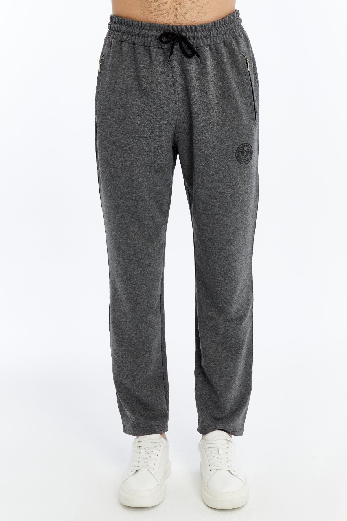 Erkek Fermuar Cepli Düz Paça Eşofman Alt-p601