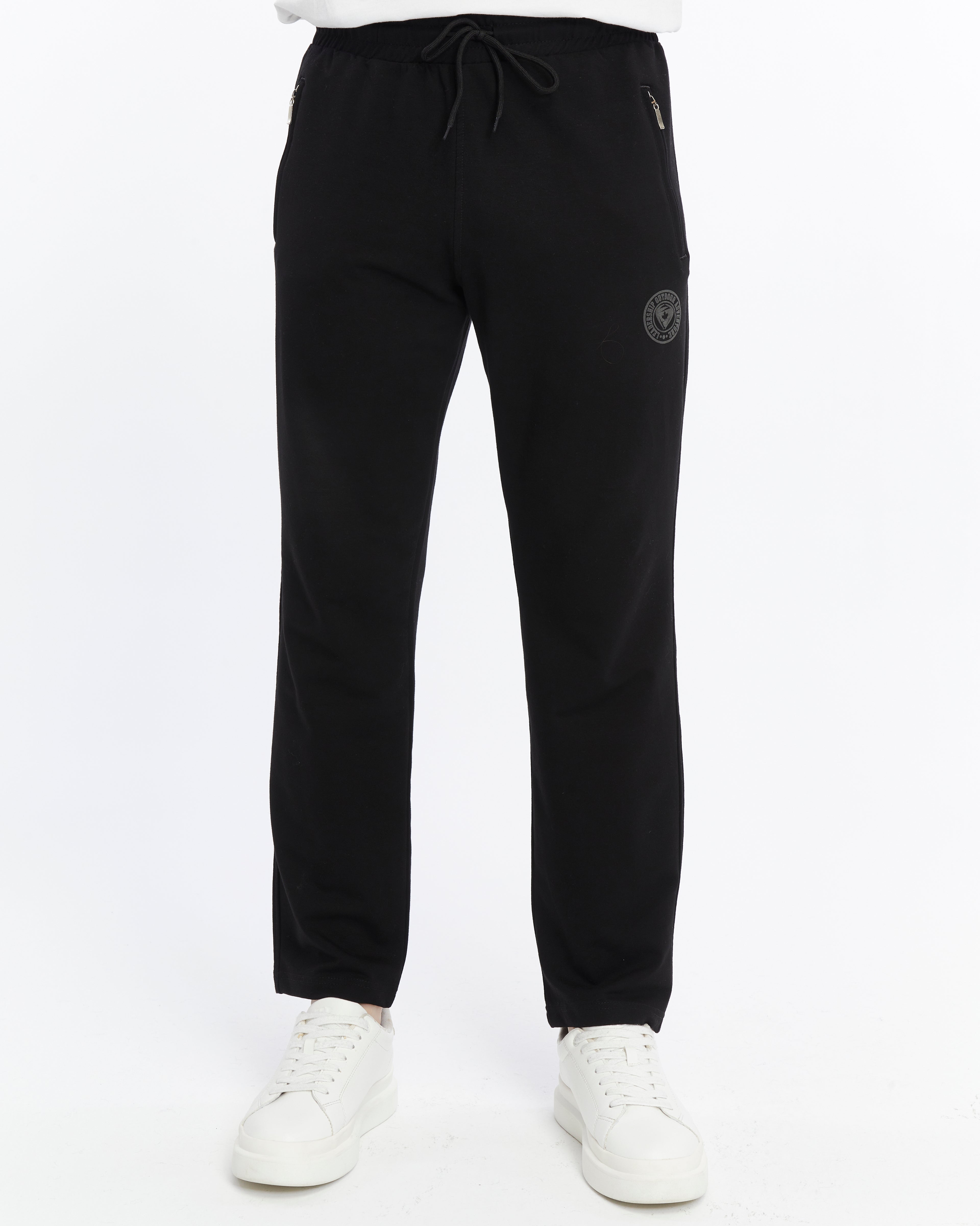 Erkek Fermuar Cepli Düz Paça Eşofman Alt-p601