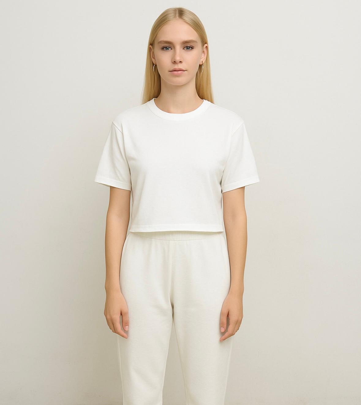 Kadın Kısa Kollu Oversize T-shirt-d814