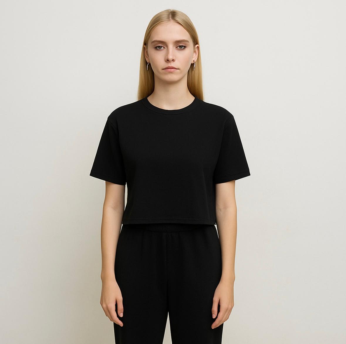 Kadın Kısa Kollu Oversize T-shirt-d814