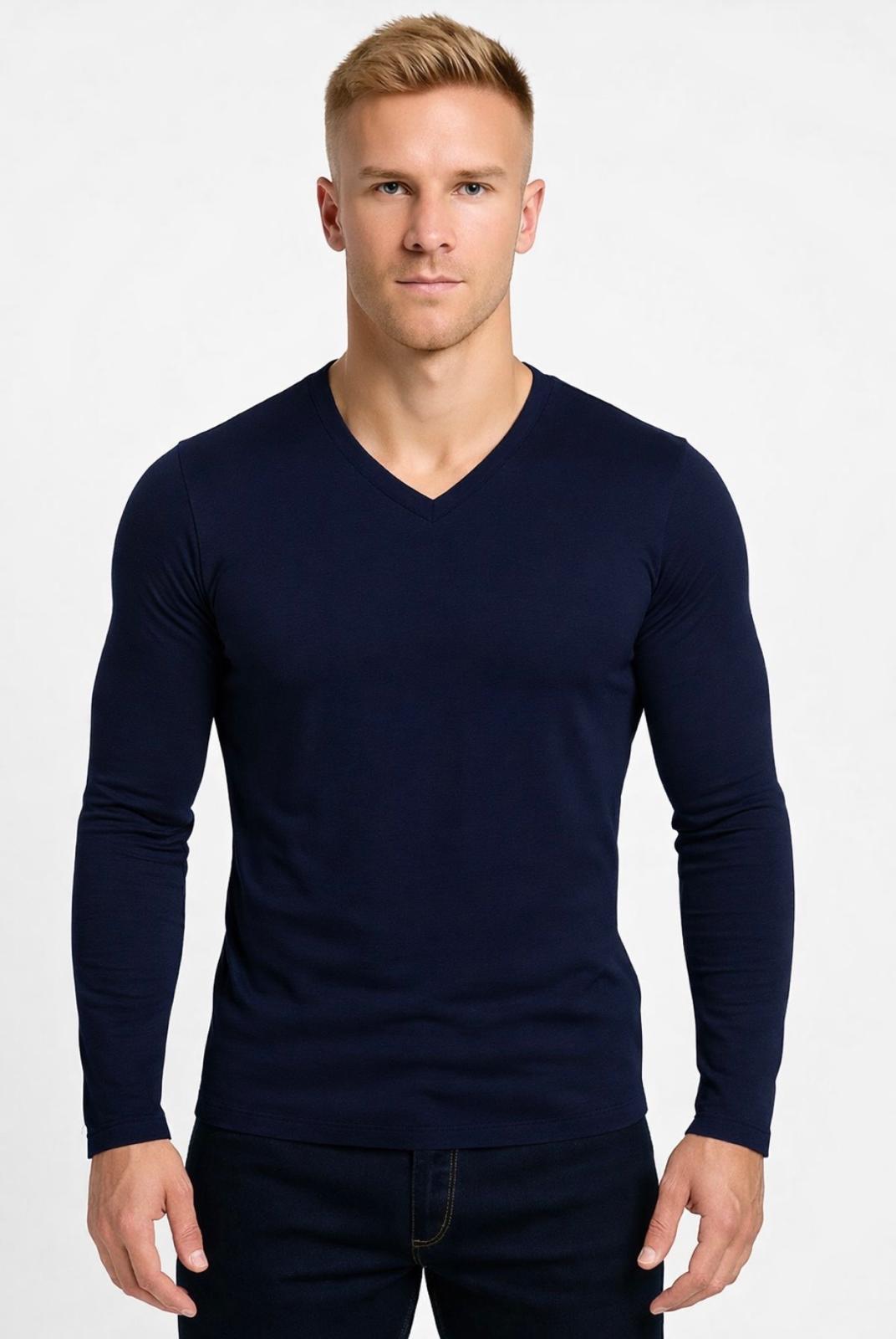 Erkek Uzun Kollu T-shirt-D236