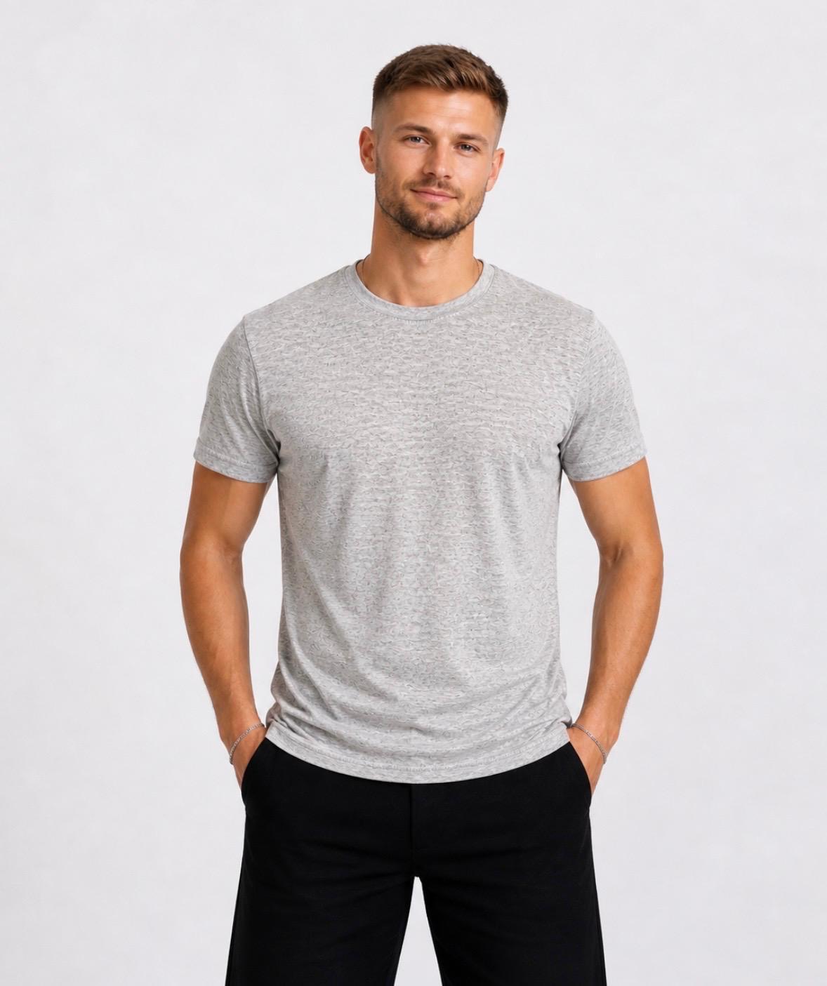 Erkek Kısa Kollu T-shirt-d405