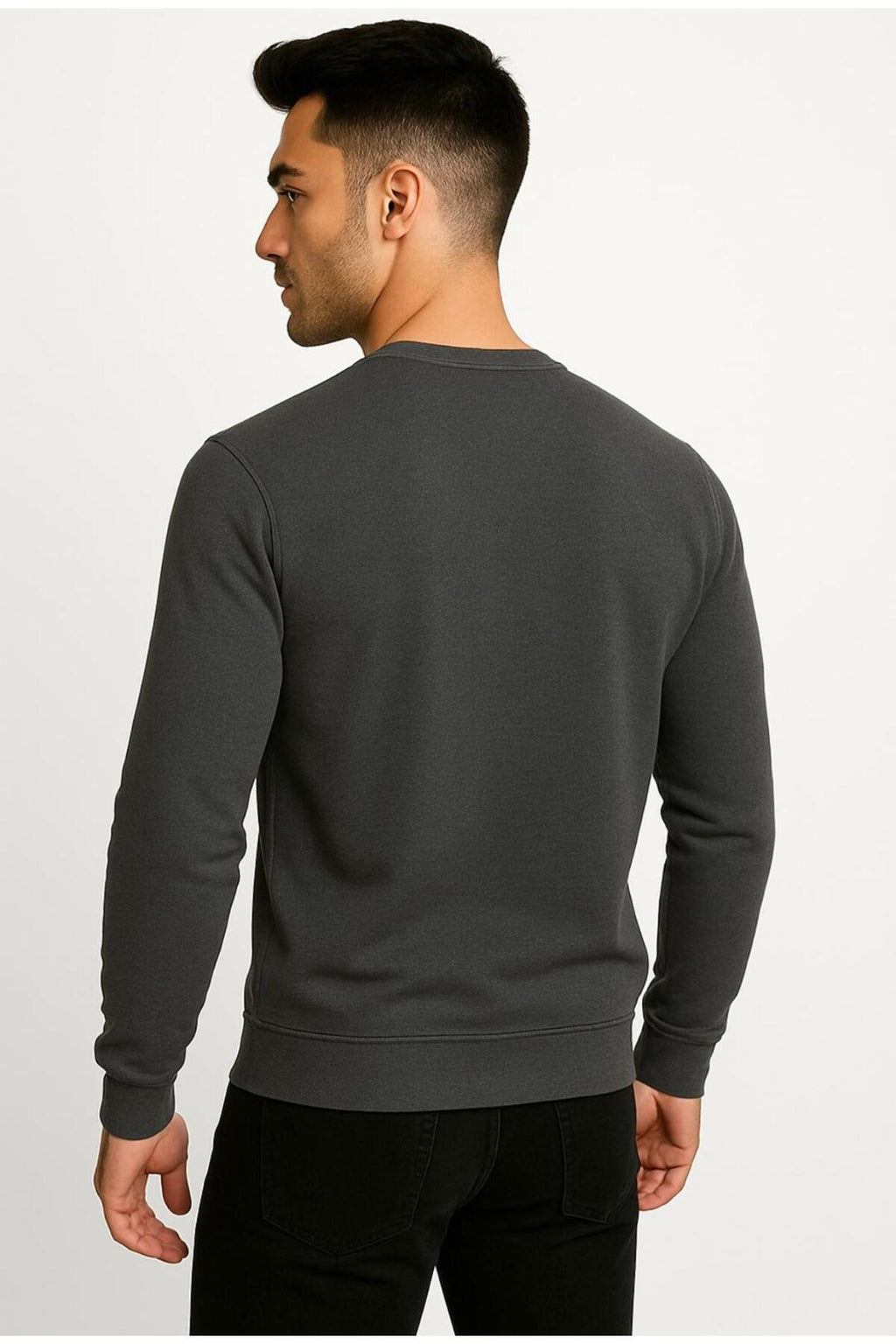 Erkek 2 İplik Sweatshirt-W1083-F1