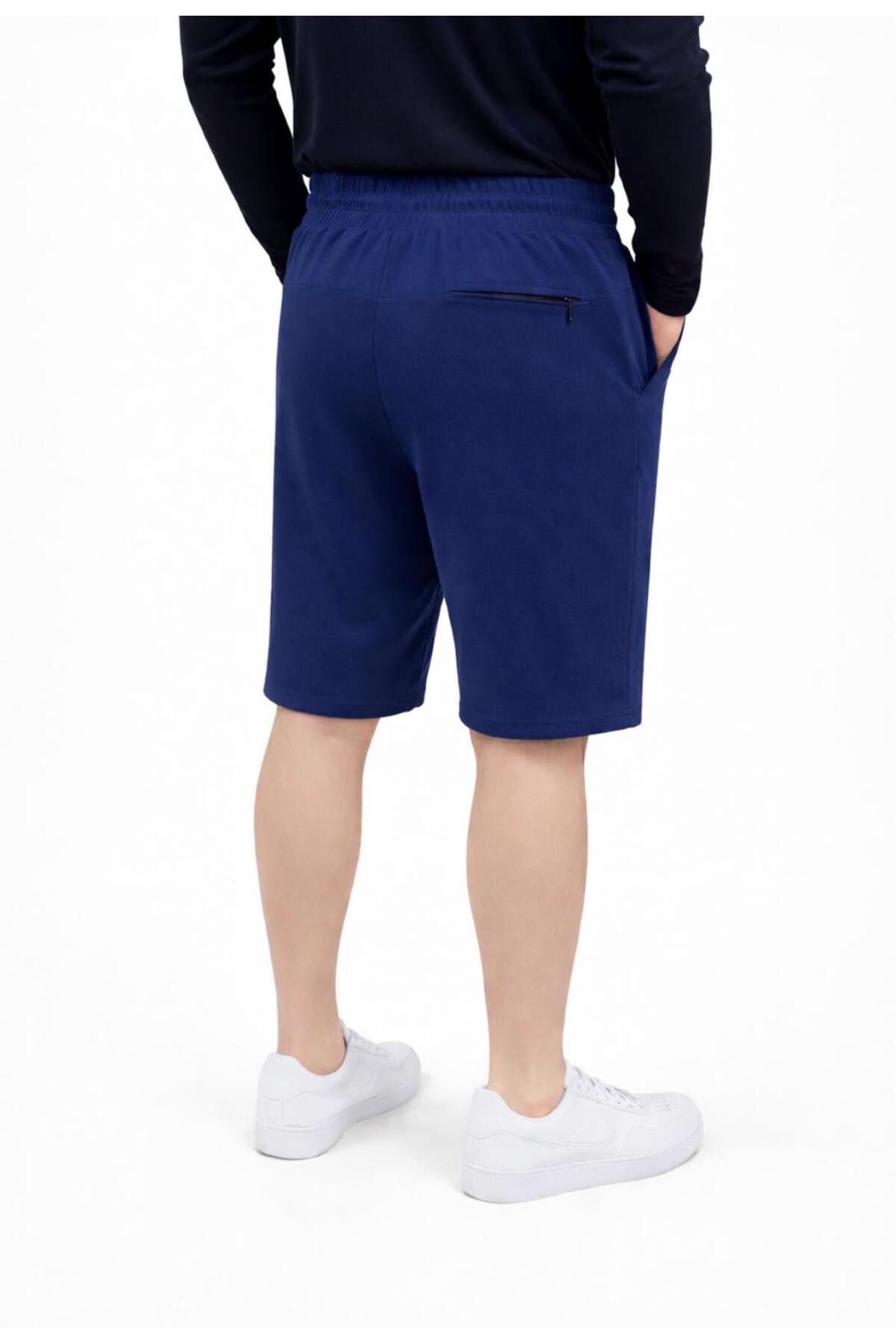 Erkek Beli Lastikli Rahat Bermuda Şort-B2055