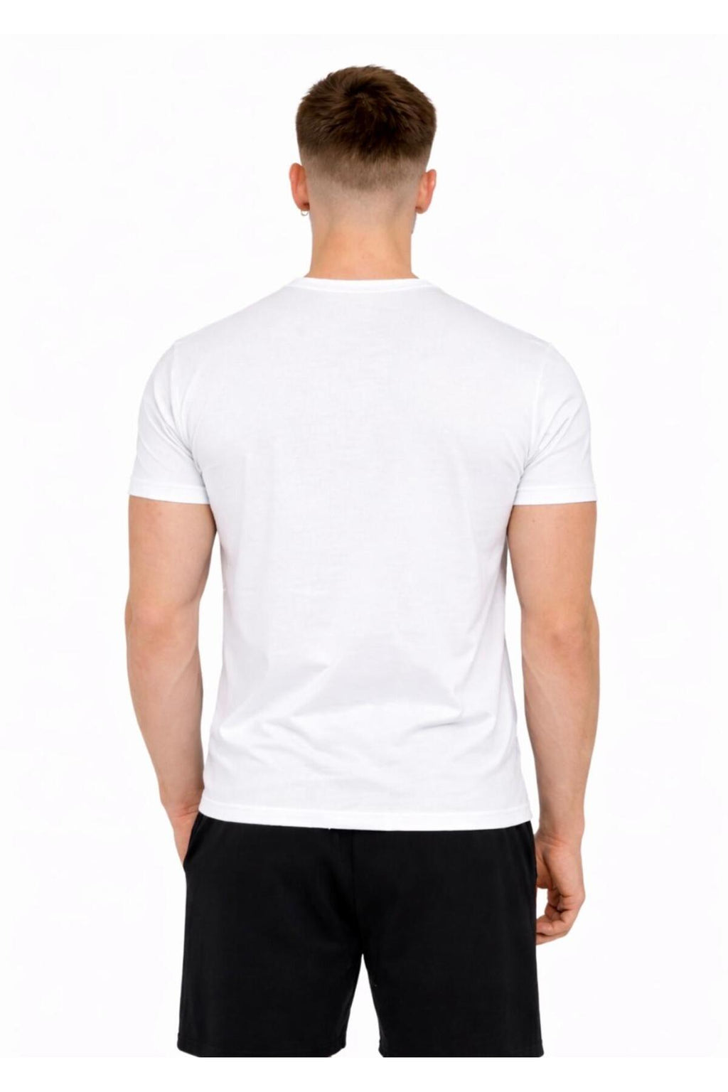 Erkek Pamuk Likralı Süprem Kısa Kollu-T-shirt-D230