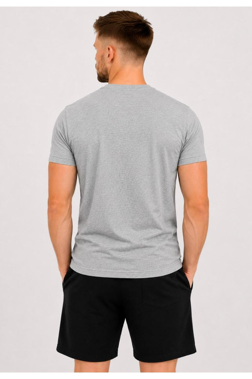 Erkek Pamuk Likralı Süprem Kısa Kollu-T-shirt-D230