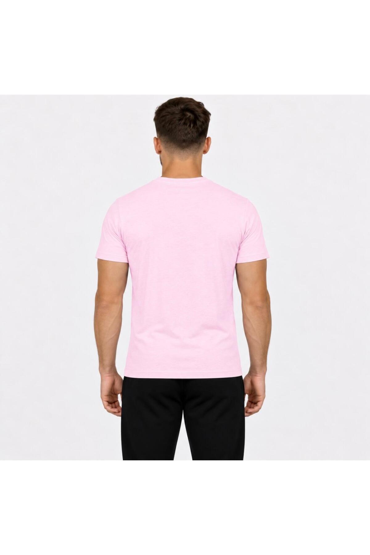 Erkek Pamuk Likralı Süprem Kısa Kollu-T-shirt-D230