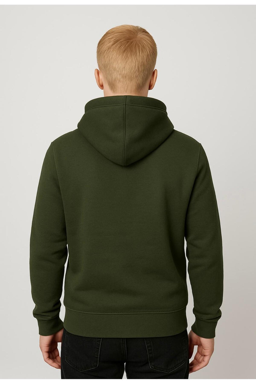 Erkek 3 İplik şardonlu Kapüşonlu Sweatshirt-W1108