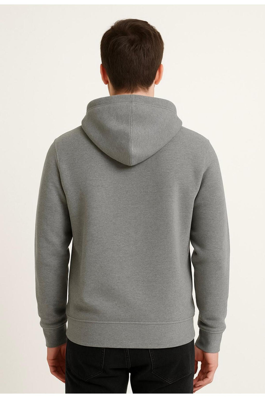 Erkek 3 İplik şardonlu Kapüşonlu Sweatshirt-W1108