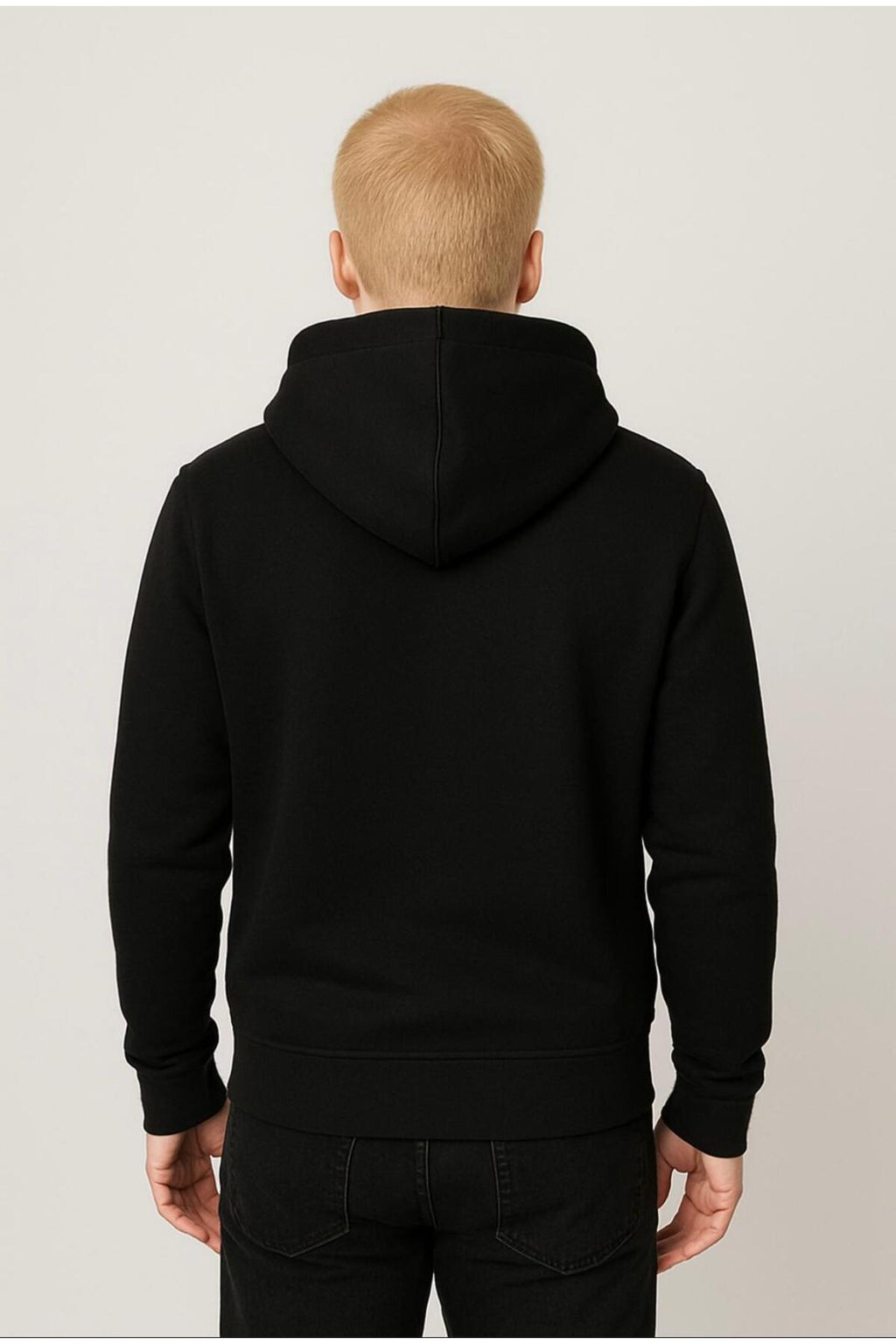 Erkek 3 İplik şardonlu Kapüşonlu Sweatshirt-W1108