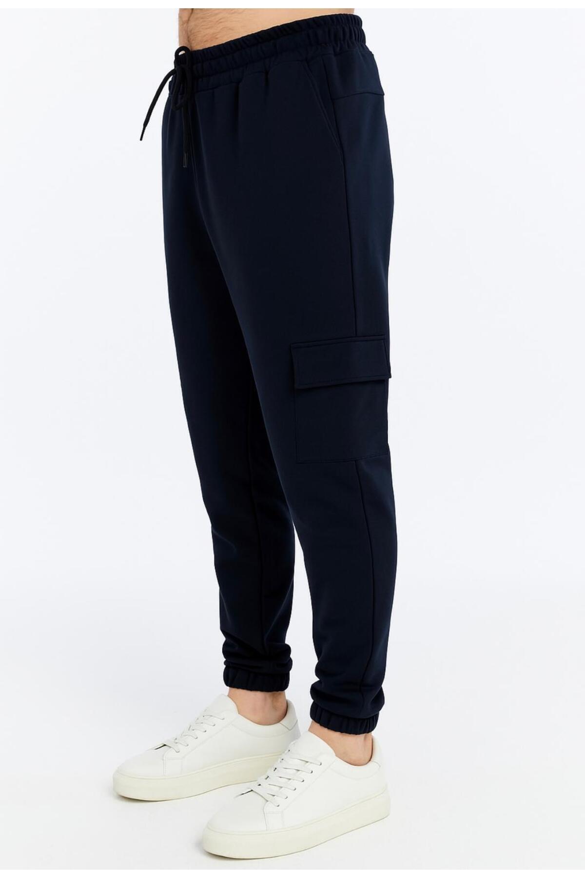 Erkek Kapaklı Cepli Jogger Eşofman Altı-p2142