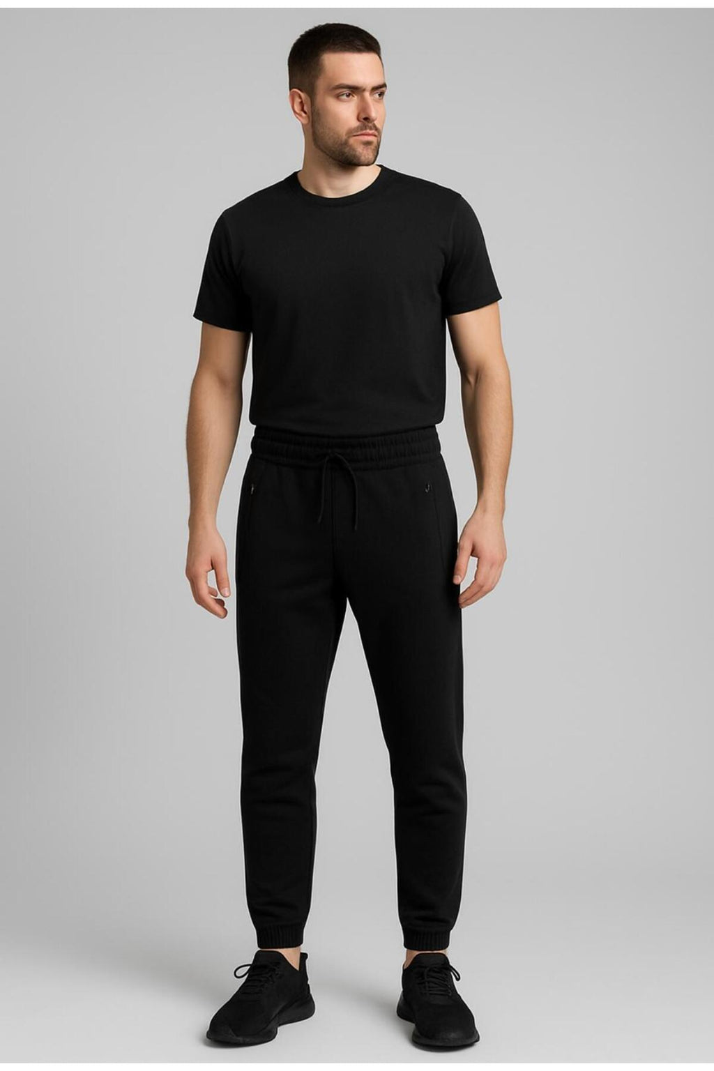 Erkek Fermuar cepli Jogger Eşofman Altı-P2104