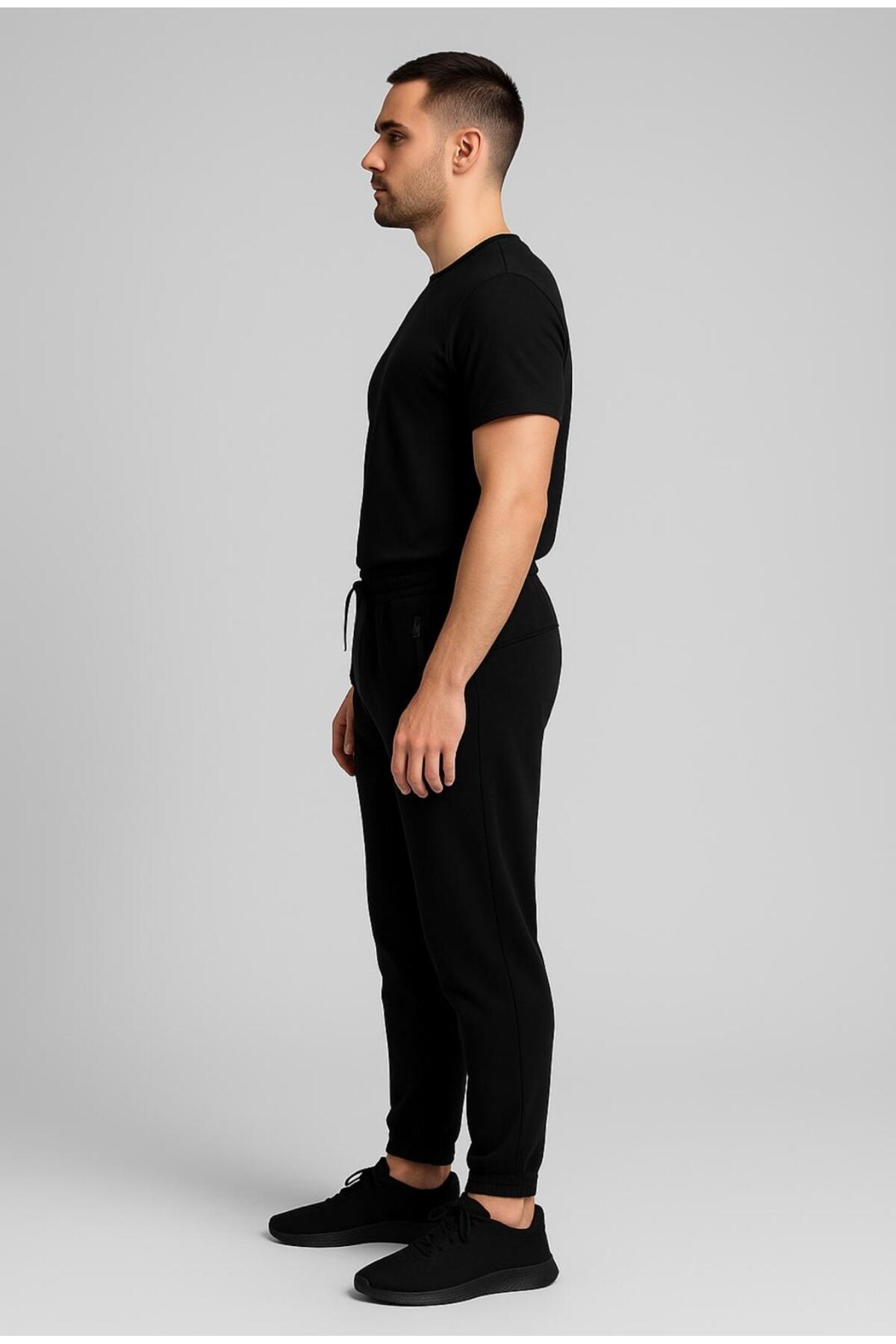 Erkek Fermuar cepli Jogger Eşofman Altı-P2104