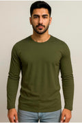 Erkek Pamuklu Likralı Süprem Uzun Kollu T-shirt-D240