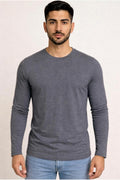 Erkek Pamuklu Likralı Süprem Uzun Kollu T-shirt-D240