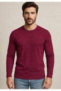 Erkek Pamuklu Likralı Süprem Uzun Kollu T-shirt-D240