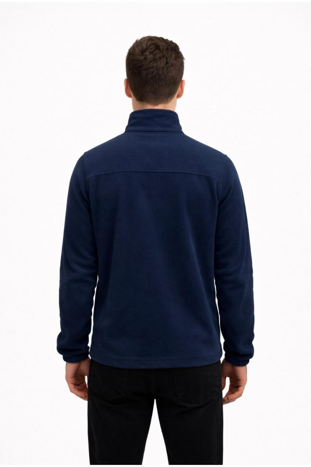 Erkek Polar Fermuarlı Hakim Yaka Sweatshirt-W1141