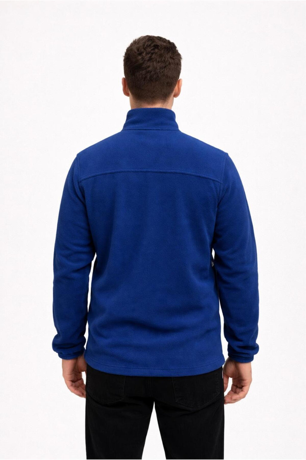 Erkek Polar Fermuarlı Hakim Yaka Sweatshirt-W1141