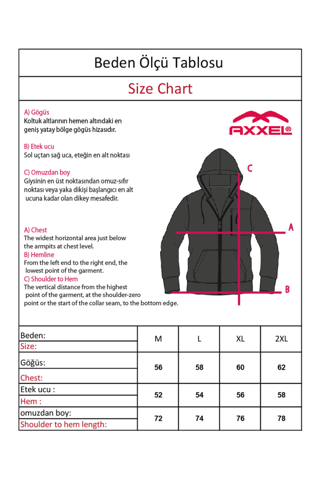 Erkek Polar Fermuarlı Kapüşonlu Sweatshirt-W1157