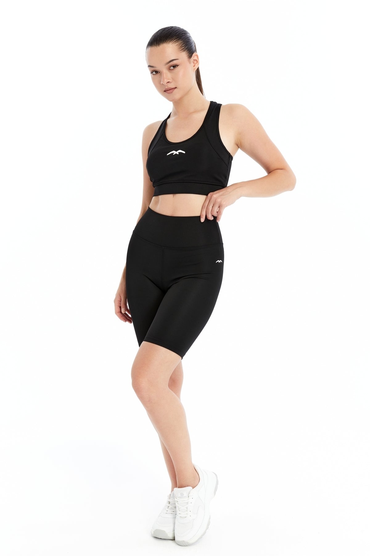 Kadın Crop Şort Takım Baskı detaylı B2089-D742
