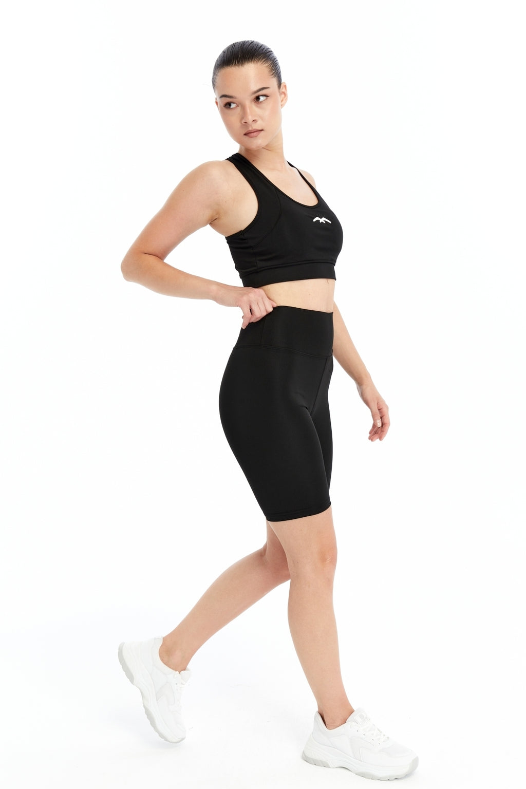 Kadın Crop Şort Takım Baskı detaylı B2089-D742