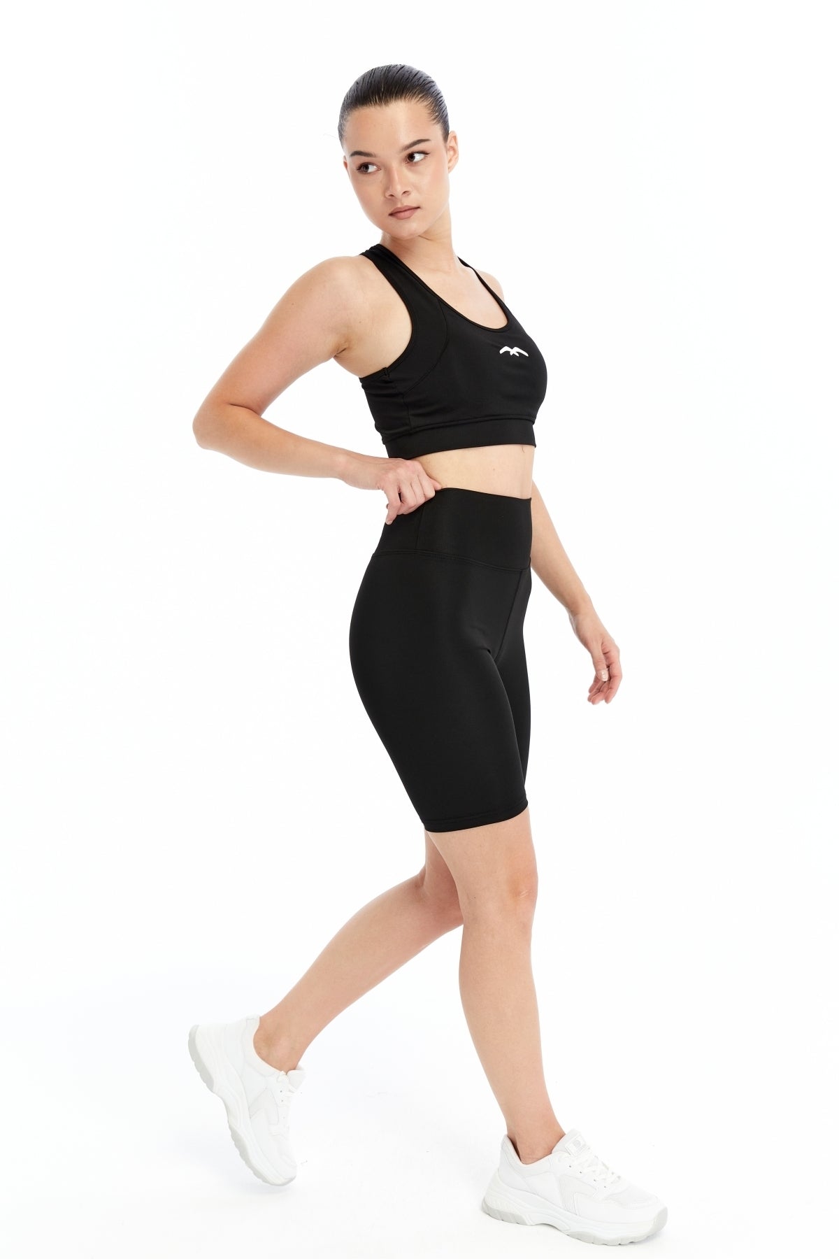Kadın Crop Şort Takım Baskı detaylı B2089-D742