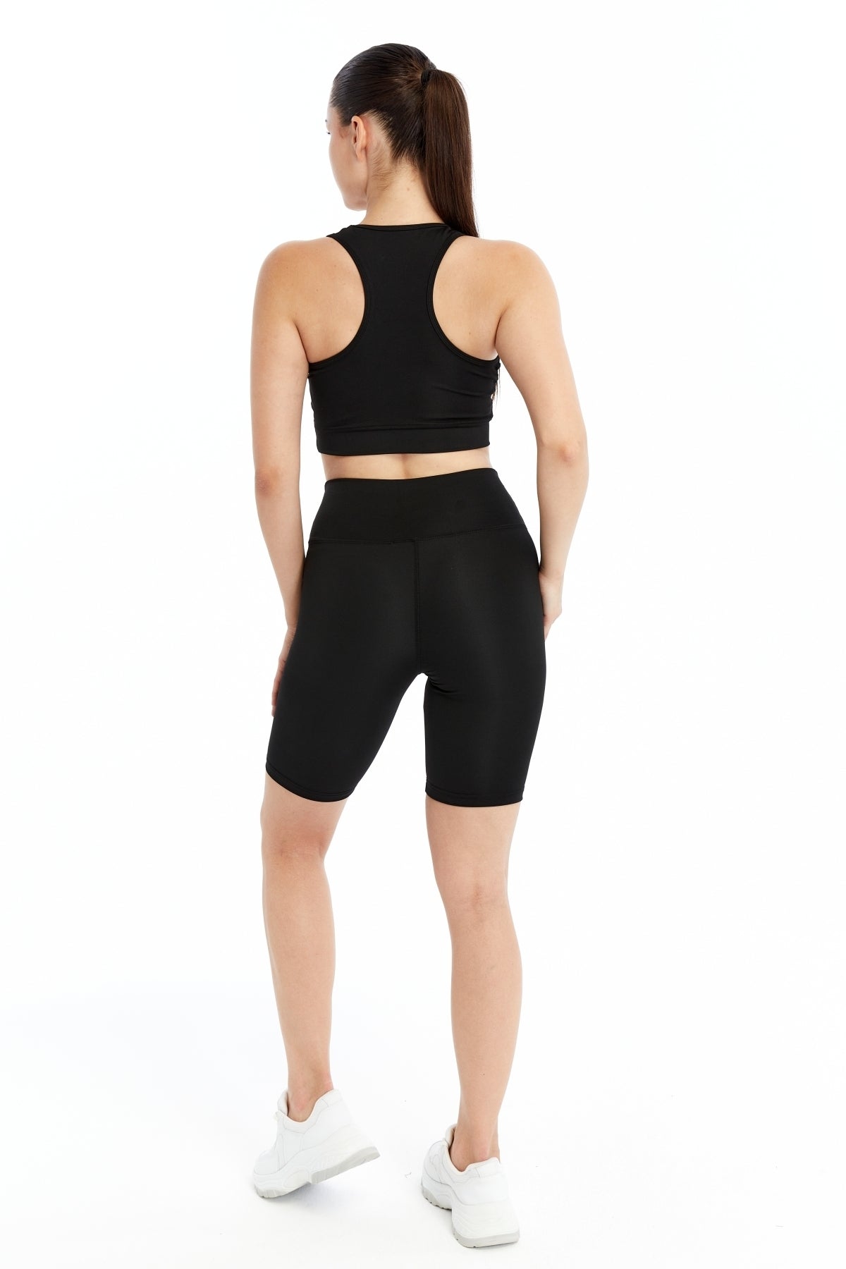 Kadın Crop Şort Takım Baskı detaylı B2089-D742