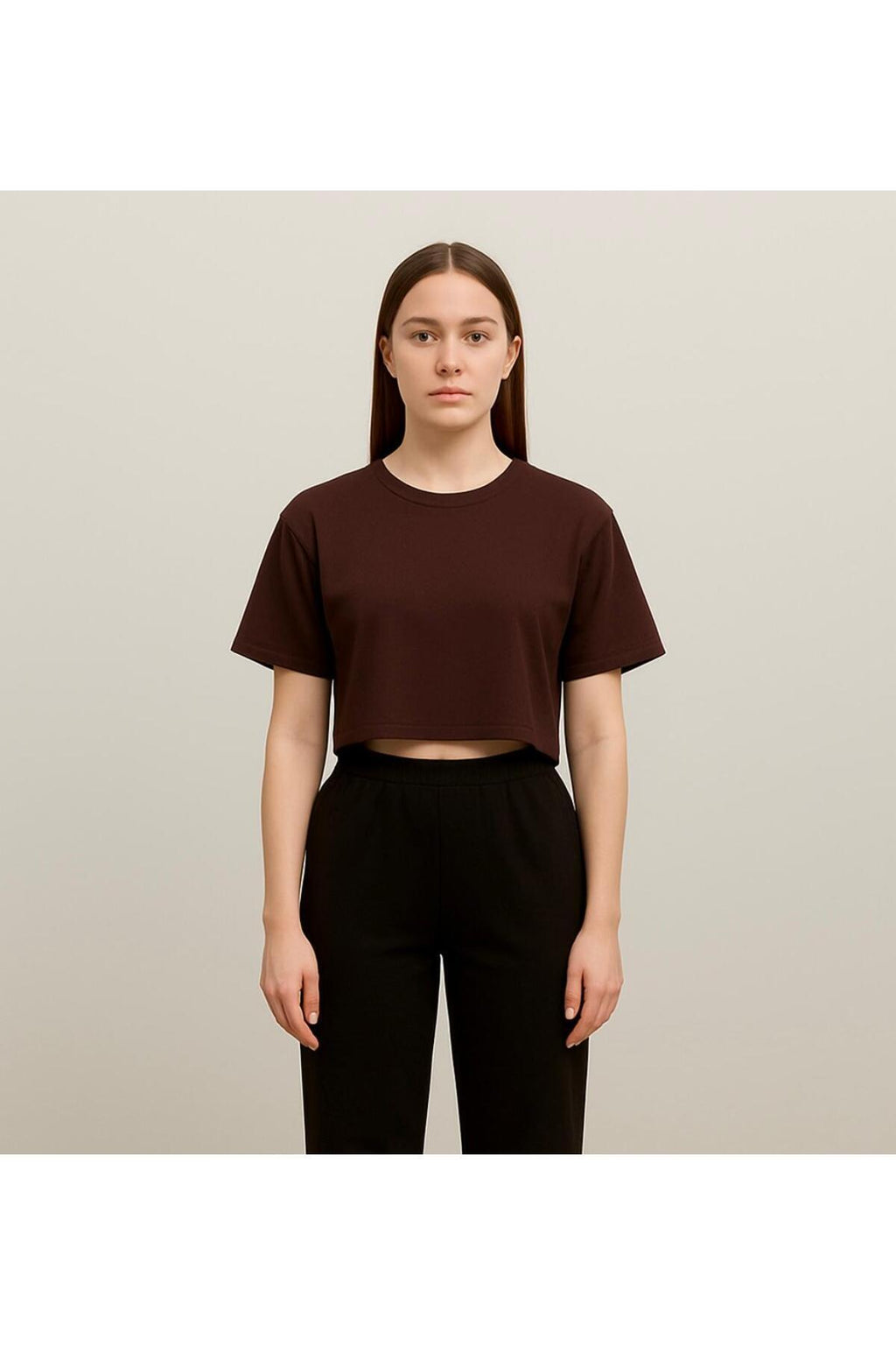 Kadın Kısa Kollu Oversize T-shirt-d814