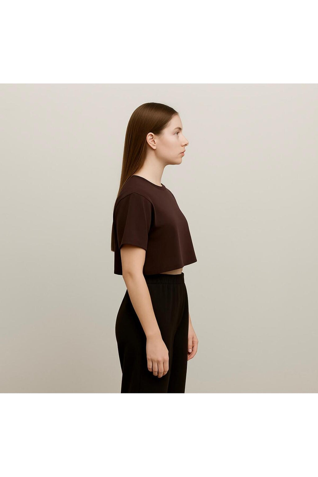 Kadın Kısa Kollu Oversize T-shirt-d814