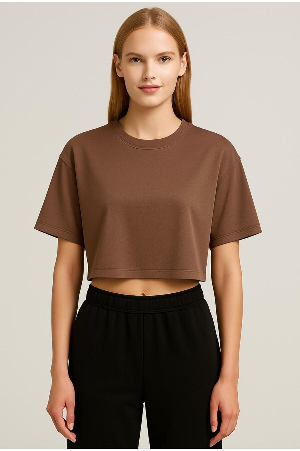 Kadın Kısa Kollu Oversize T-shirt-d814