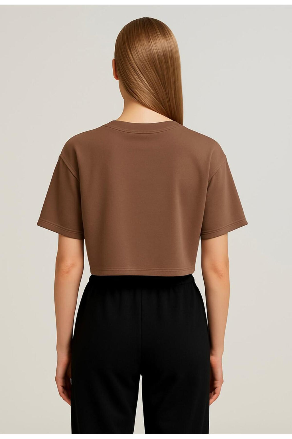 Kadın Kısa Kollu Oversize T-shirt-d814