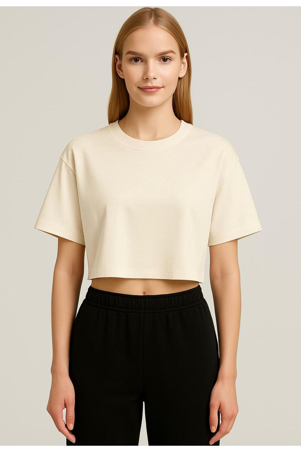 Kadın Kısa Kollu Oversize T-shirt-d814