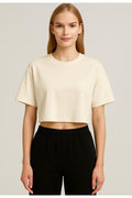 Kadın Kısa Kollu Oversize T-shirt-d814