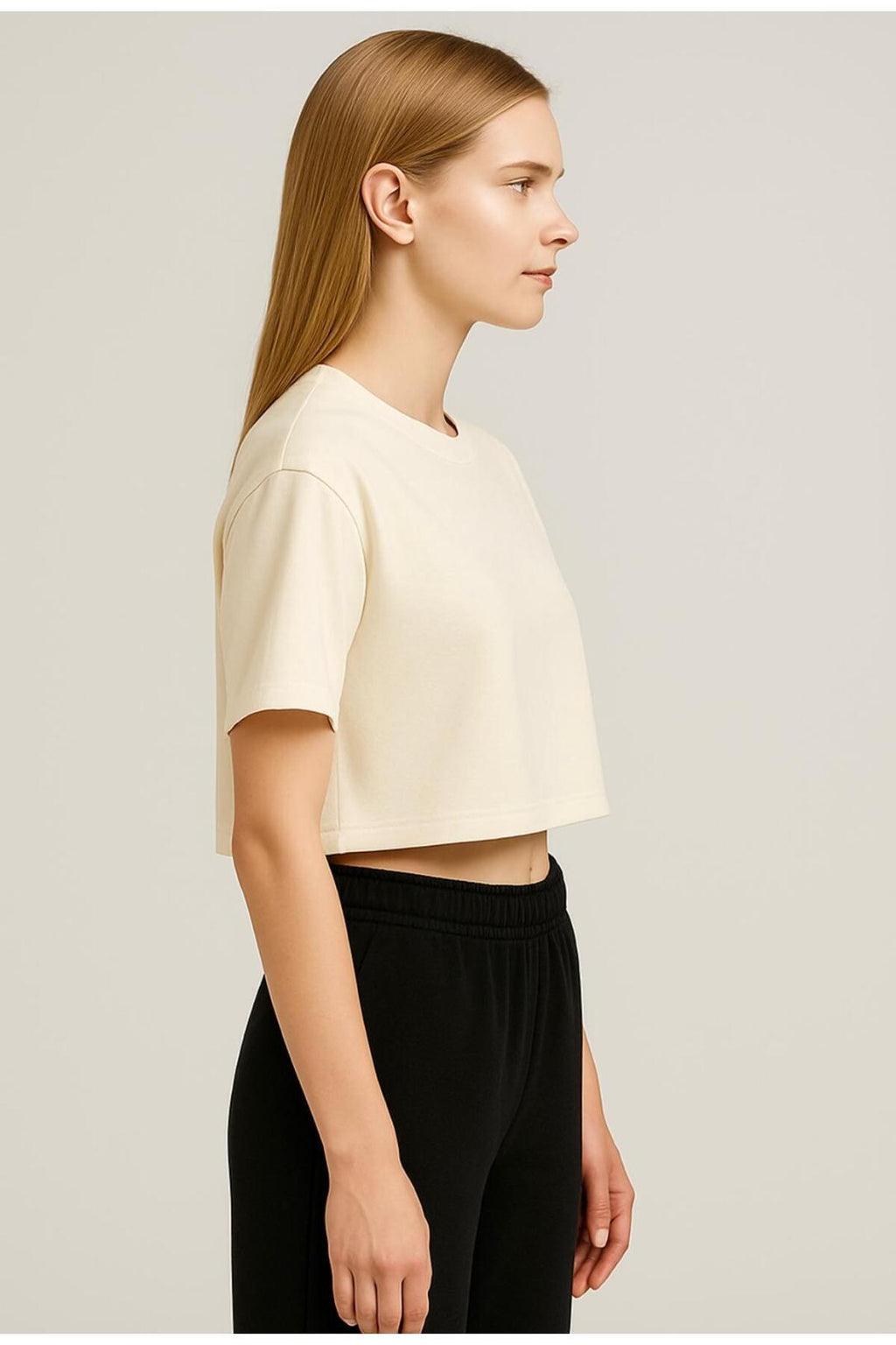 Kadın Kısa Kollu Oversize T-shirt-d814