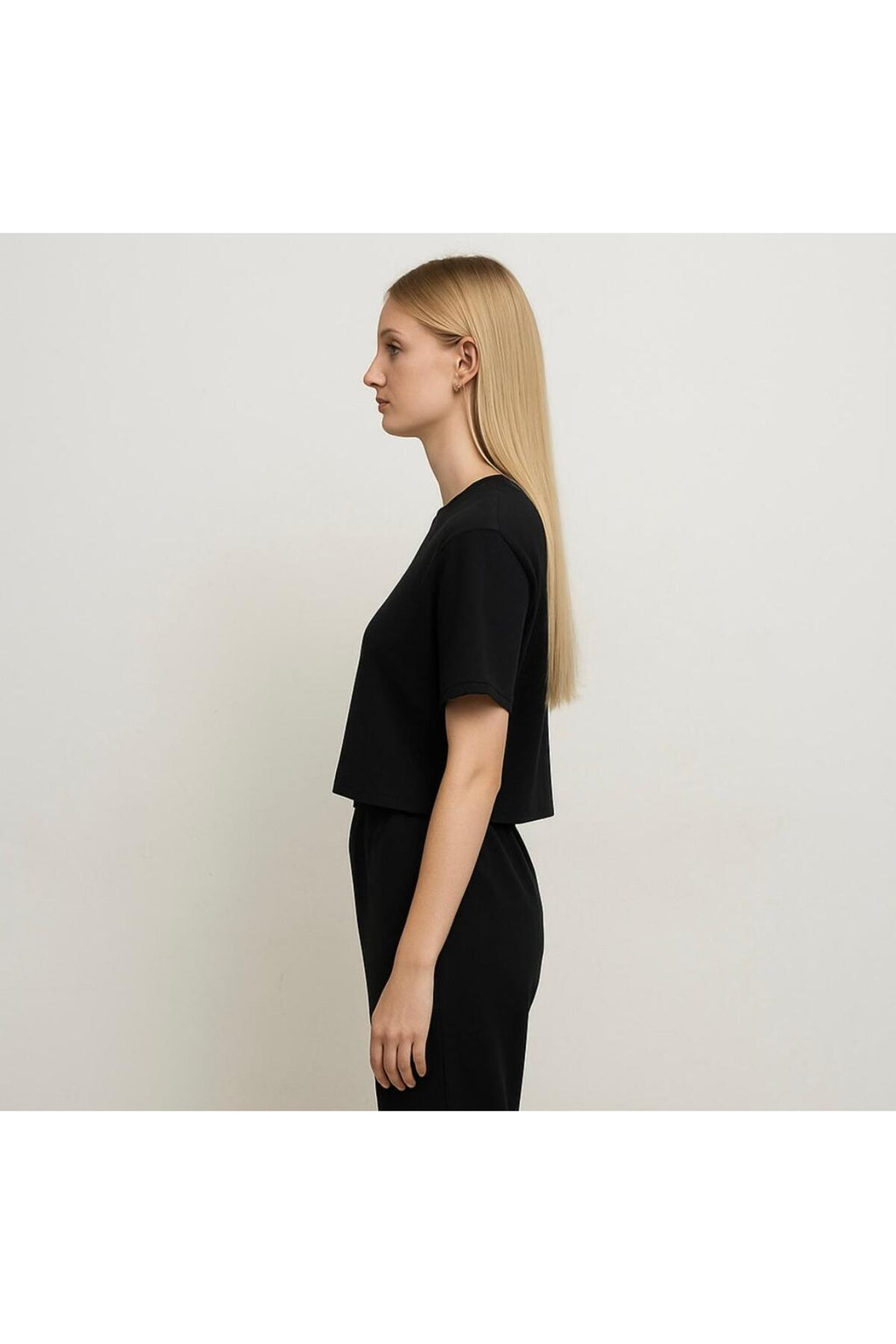 Kadın Kısa Kollu Oversize T-shirt-d814