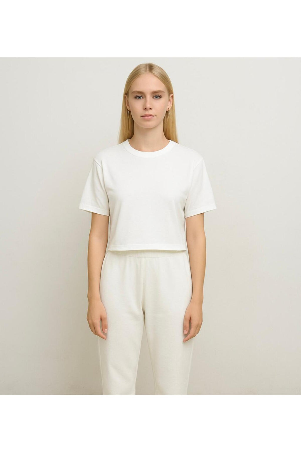 Kadın Kısa Kollu Oversize T-shirt-d814