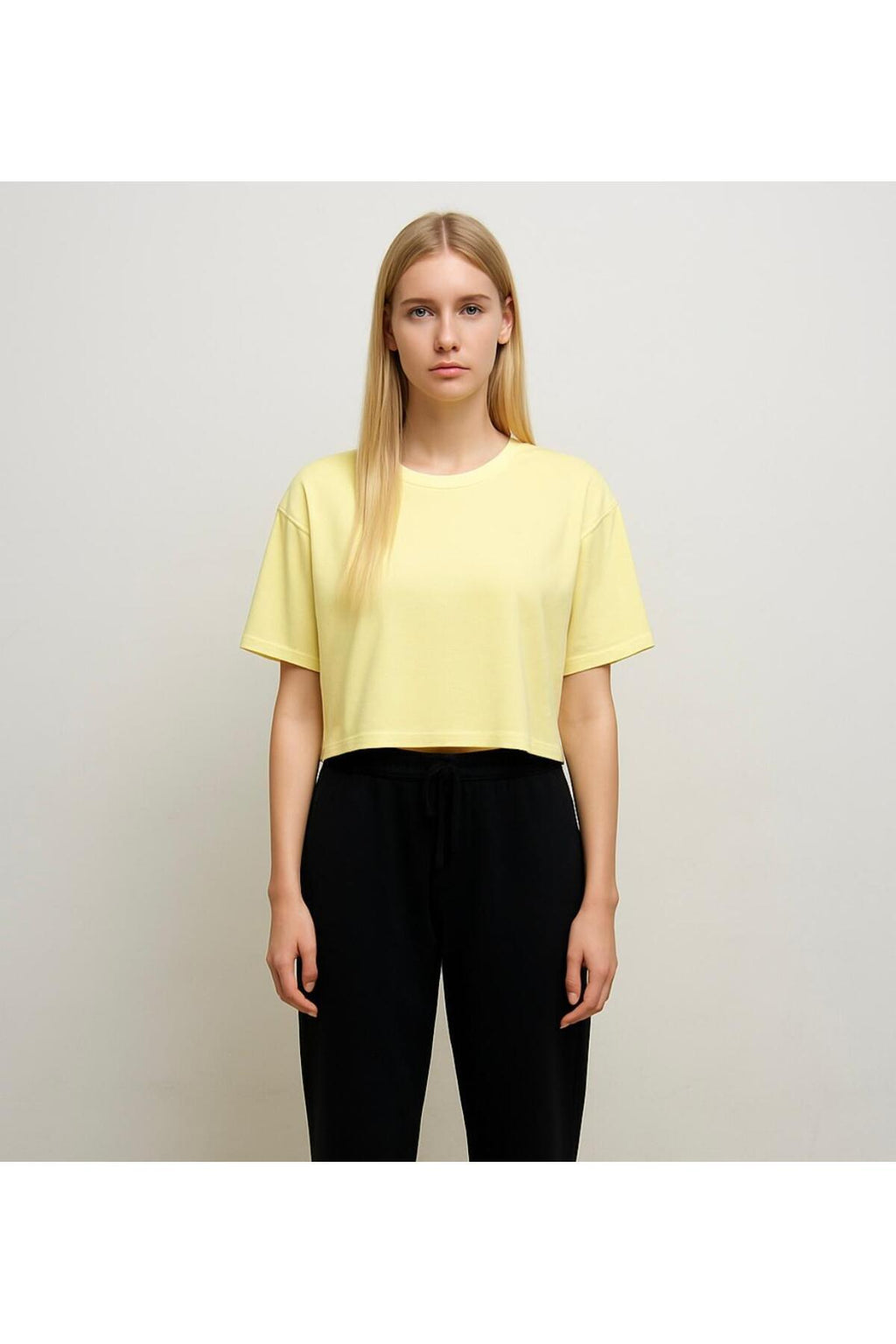 Kadın Kısa Kollu Oversize T-shirt-d814