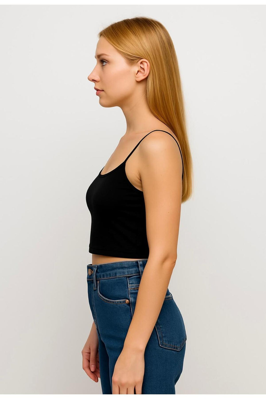 Kadın Ip Askılı Crop Büstiyer-d813