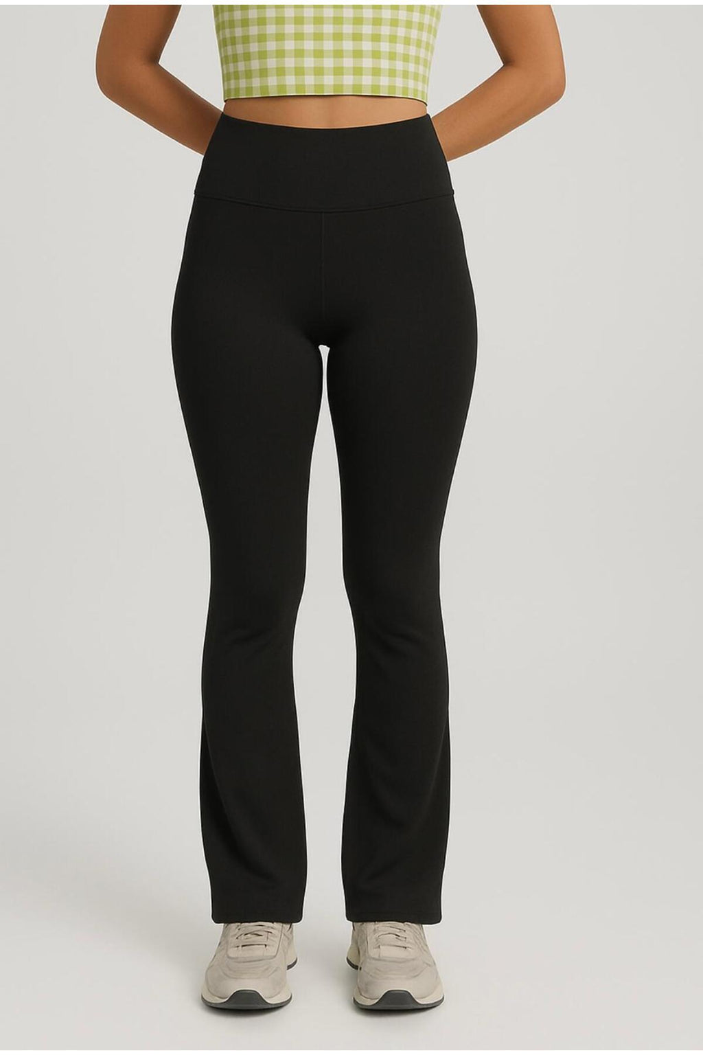 Kadın İspanyol Paça Spor Yoga Tayt-P2235