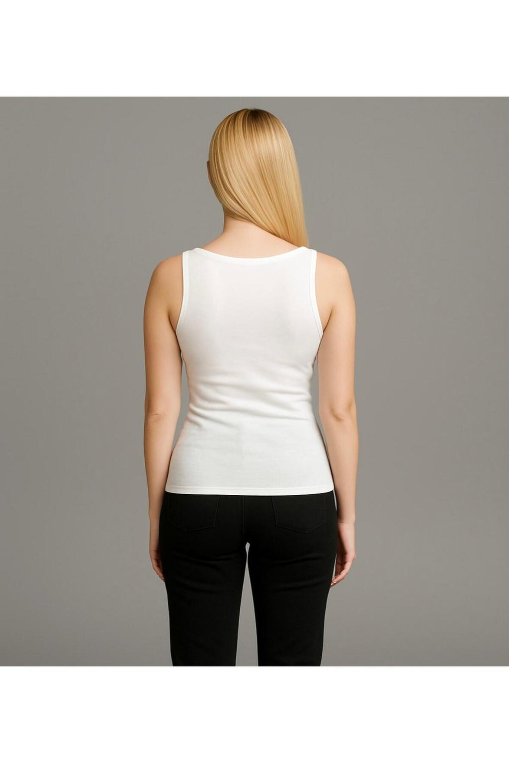 Kadın Kalın Askılı T-shirt-d815