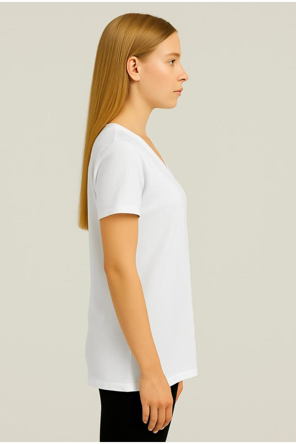 Kadın Kısa Kollu Pamuklu Oversize Rahat Kesim T-shirt-d804-k