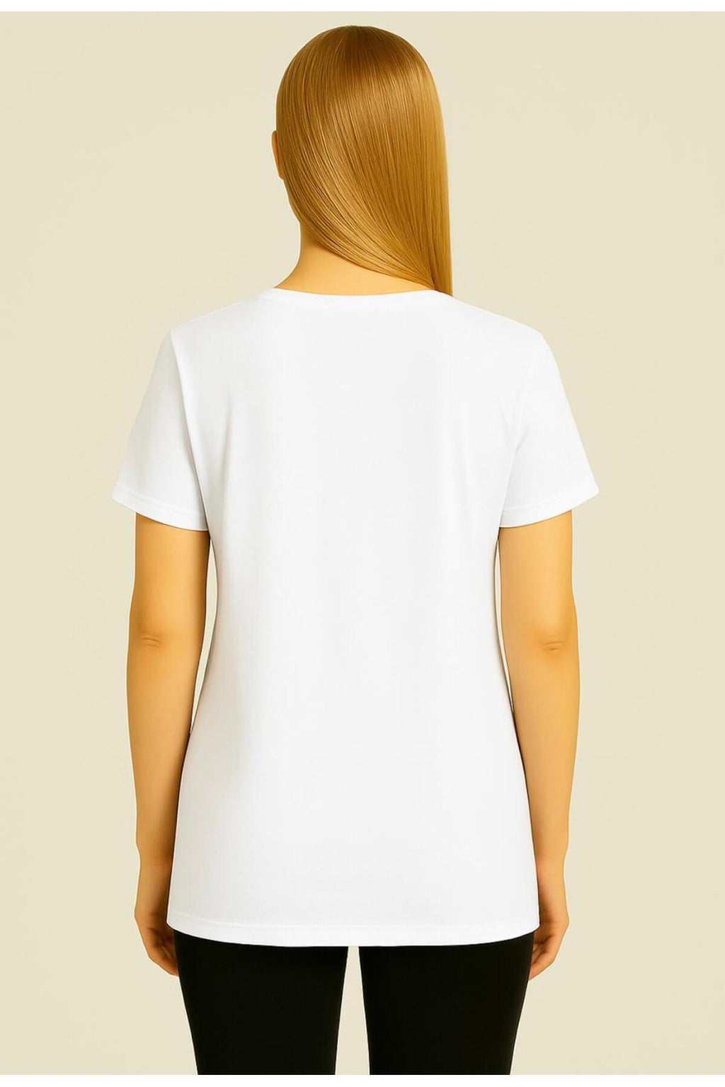 Kadın Kısa Kollu Pamuklu Oversize Rahat Kesim T-shirt-d804-k