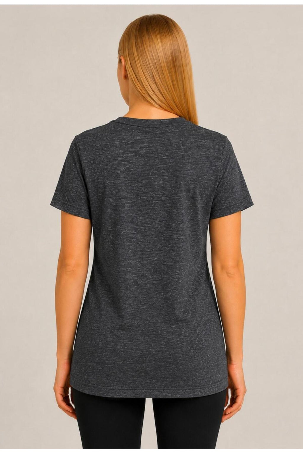 Kadın Kısa Kollu Pamuklu Oversize Rahat Kesim T-shirt-d804-k