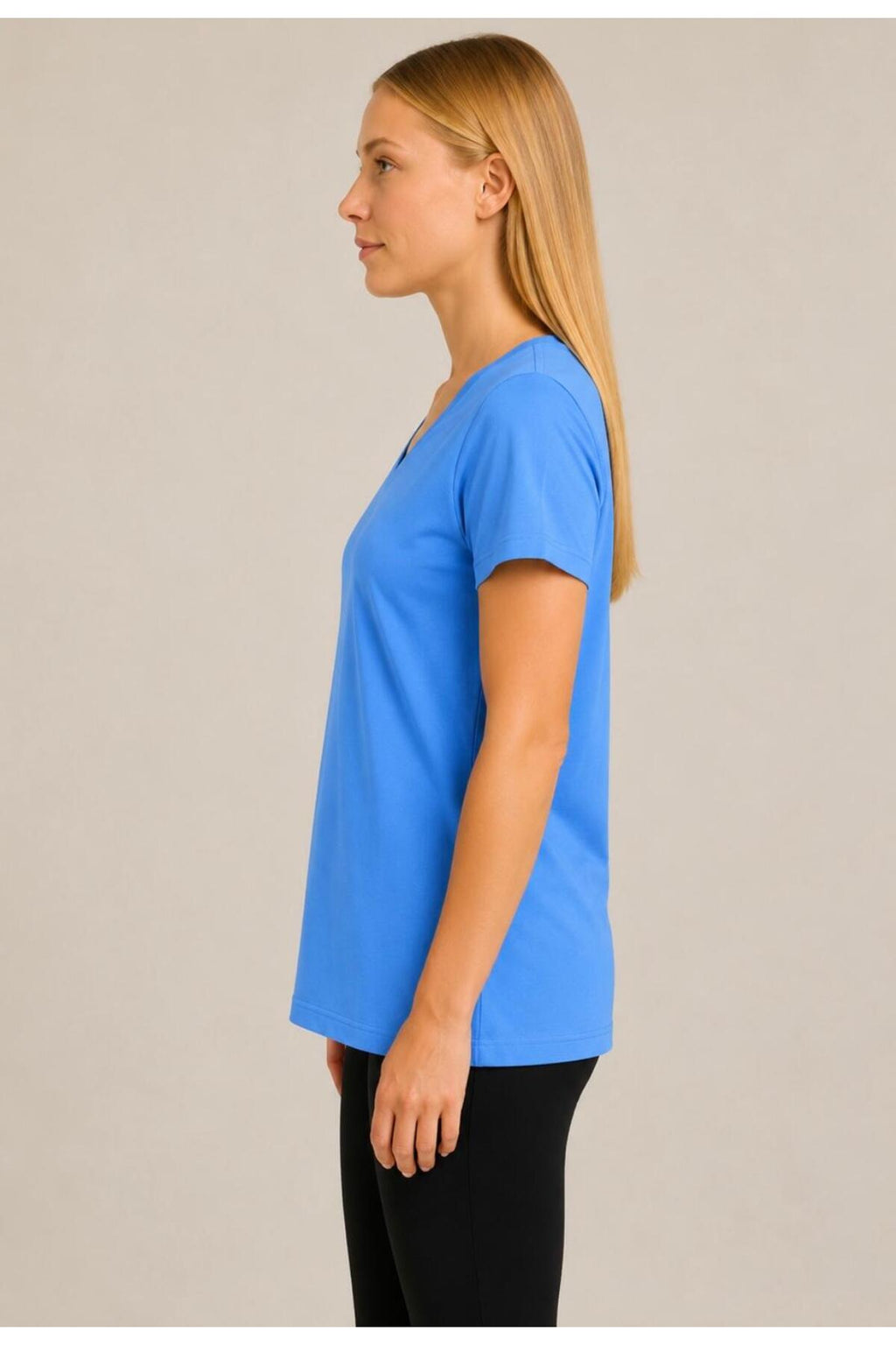 Kadın Kısa Kollu Pamuklu Oversize Rahat Kesim T-shirt-d804-k
