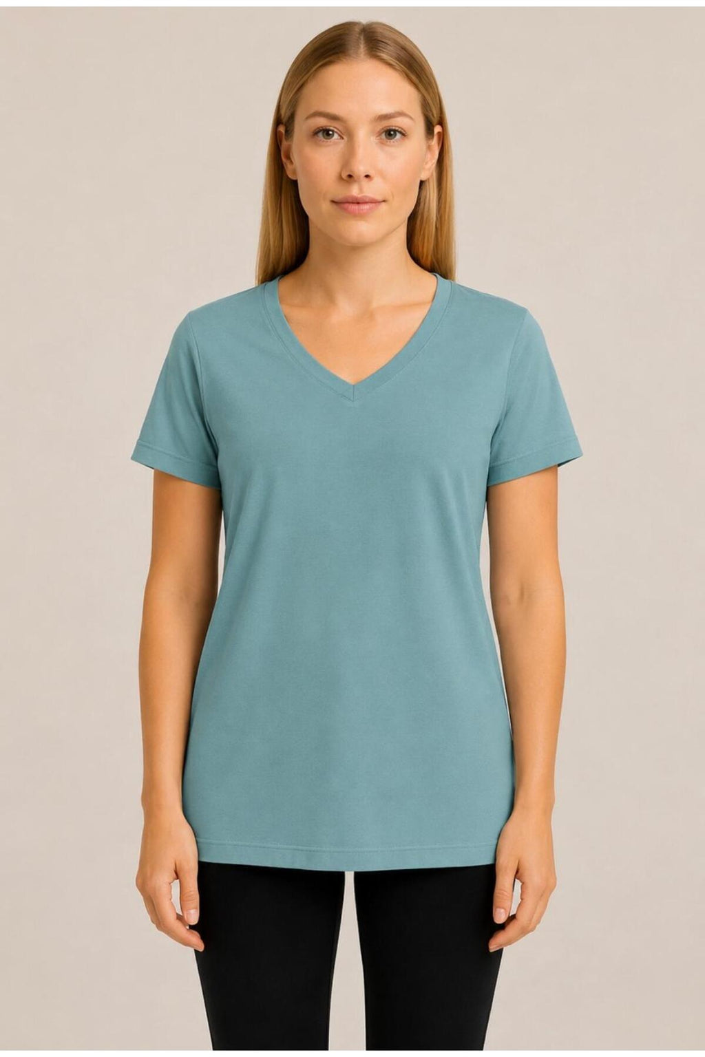 Kadın Kısa Kollu Pamuklu Oversize Rahat Kesim T-shirt-d804-k
