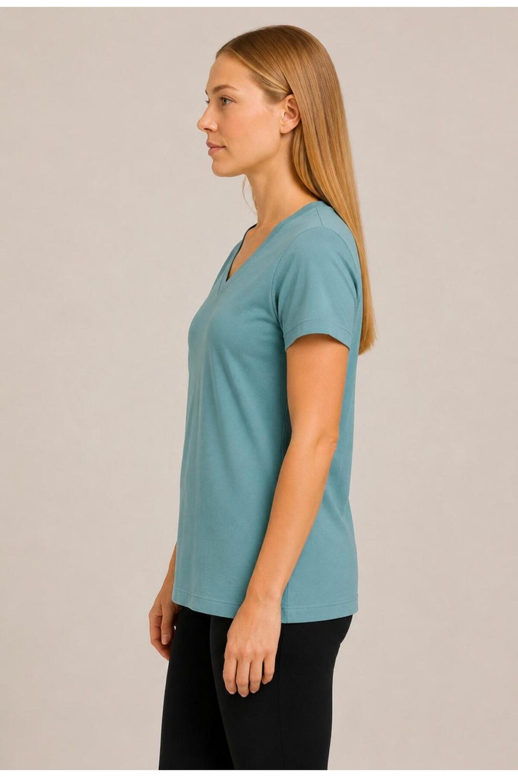 Kadın Kısa Kollu Pamuklu Oversize Rahat Kesim T-shirt-d804-k