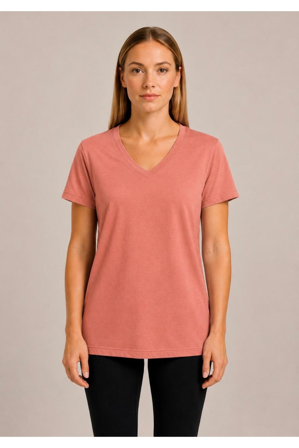 Kadın Kısa Kollu Pamuklu Oversize Rahat Kesim T-shirt-d804-k
