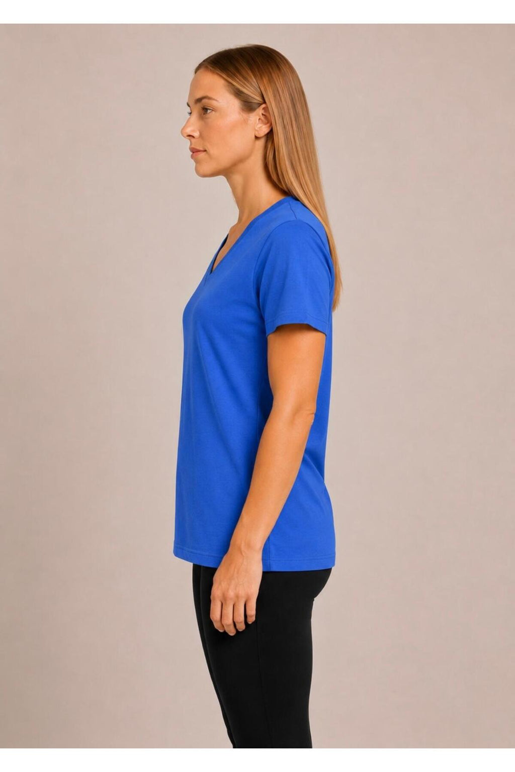 Kadın Kısa Kollu Pamuklu Oversize Rahat Kesim T-shirt-d804-k