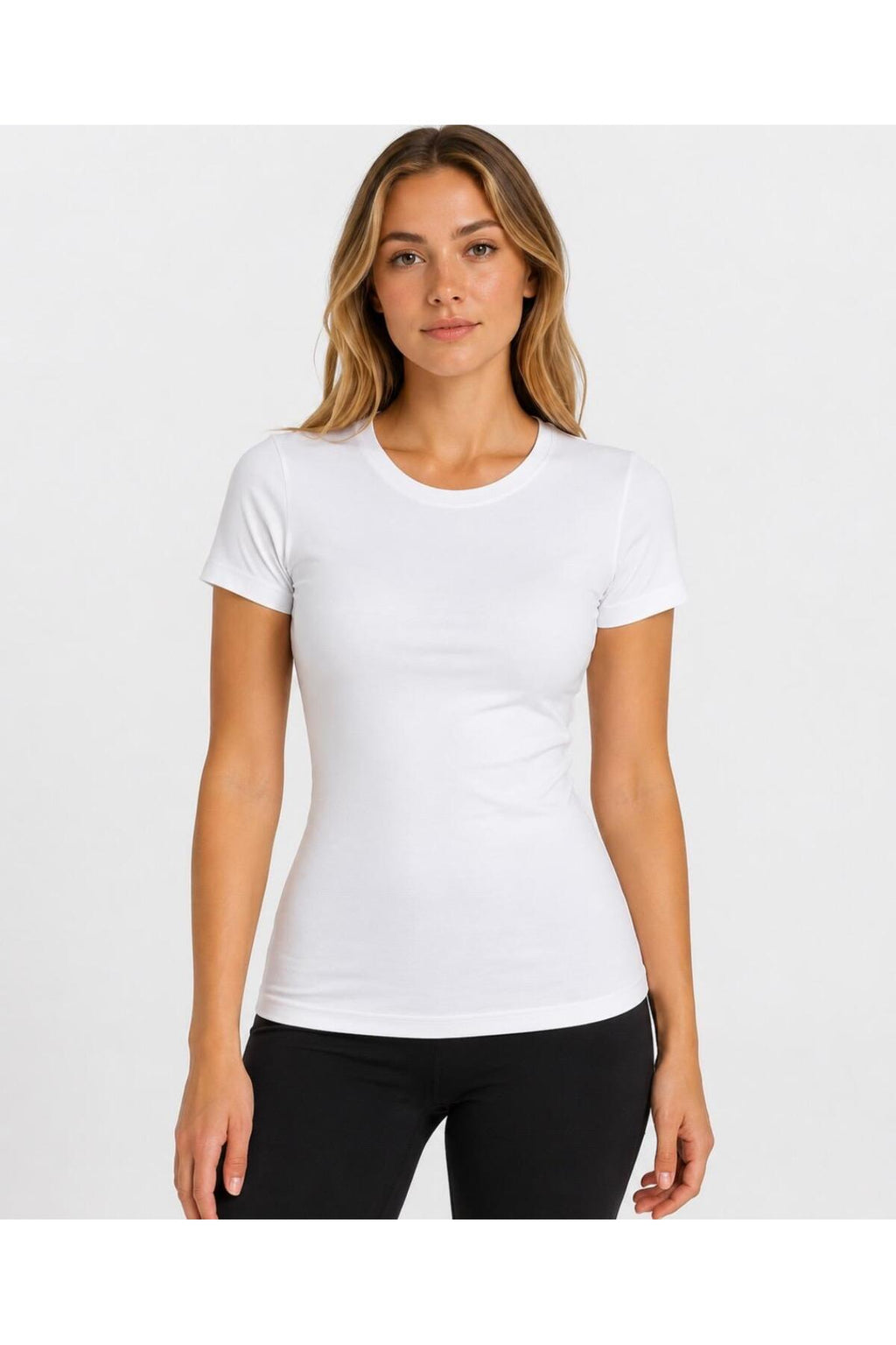 Kadın Likralı Süprem Slim Fit T-shirt-D232