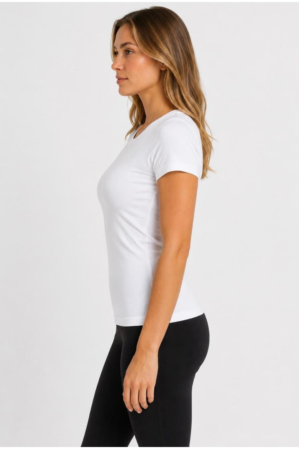 Kadın Likralı Süprem Slim Fit T-shirt-D232